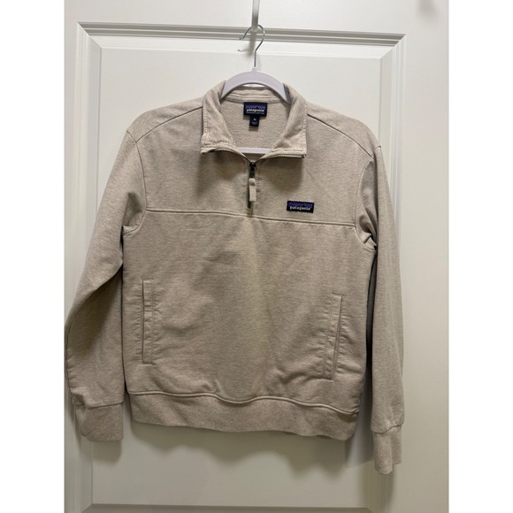 Patagonia Other - Patagonia Organic Cotton Quarter Zip Sweatshirt Oatmeal Heather XS Pullover